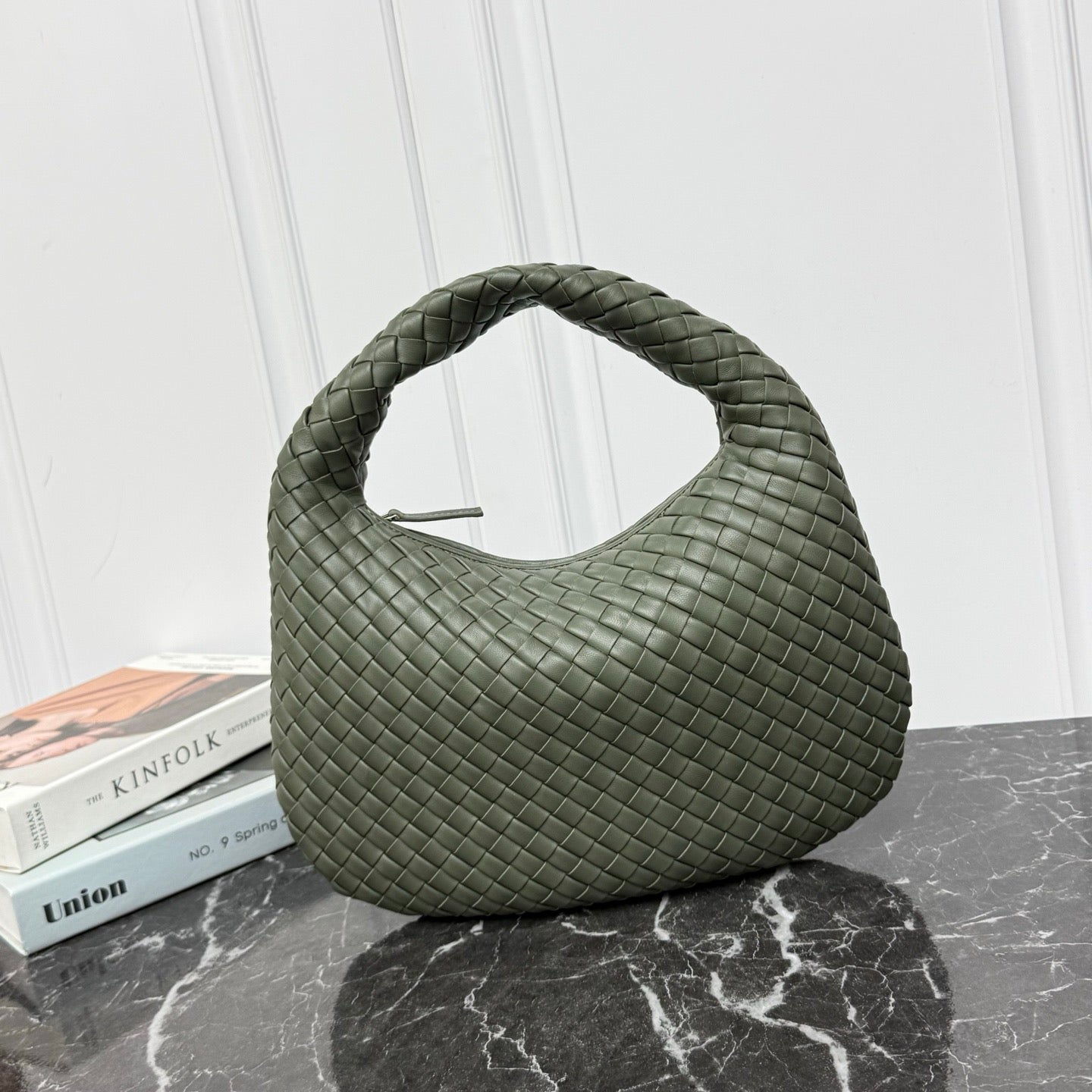 Small Veneta Shoulder Bag #2290 Pickle