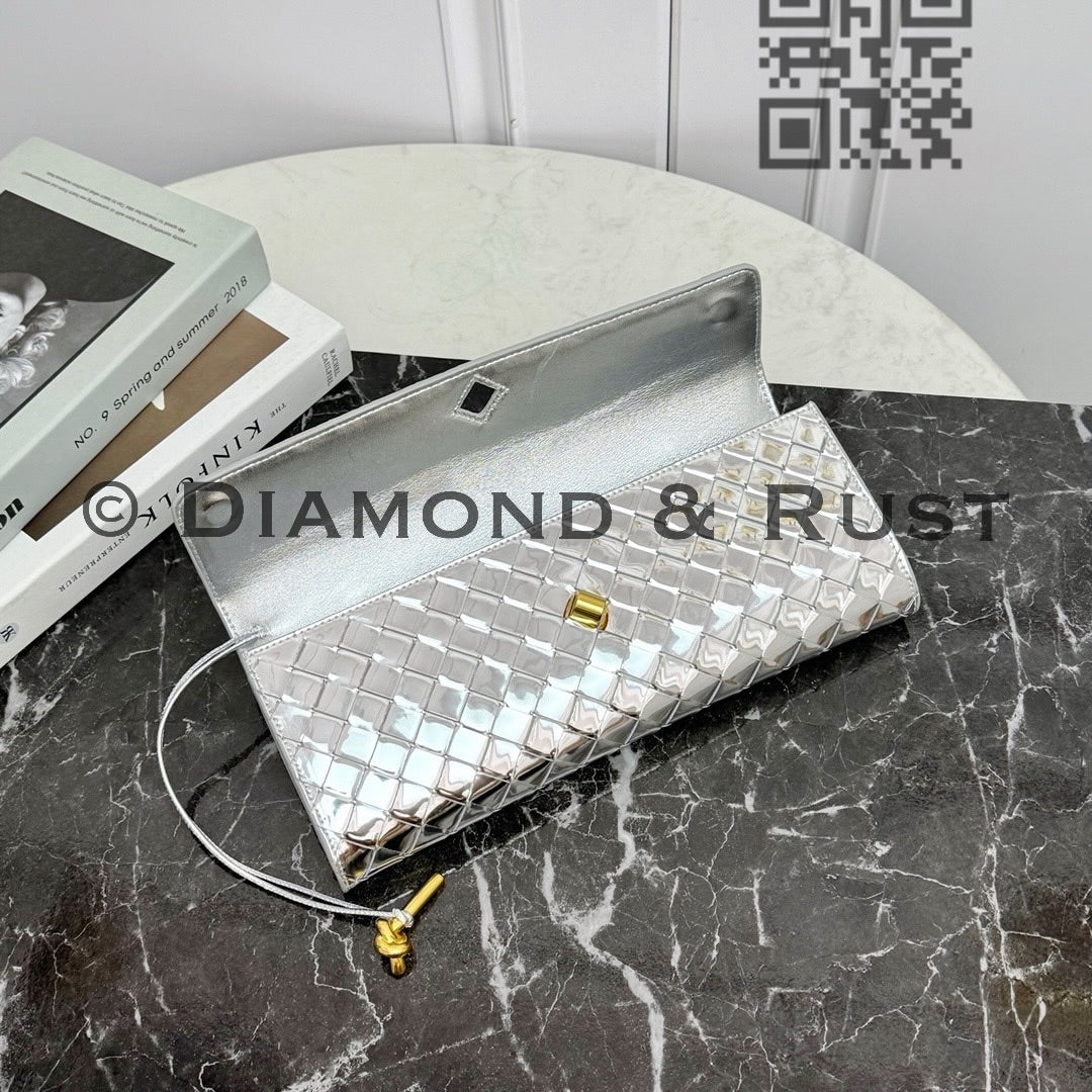 Long Clutch Andiamo Bag #2274 Silver