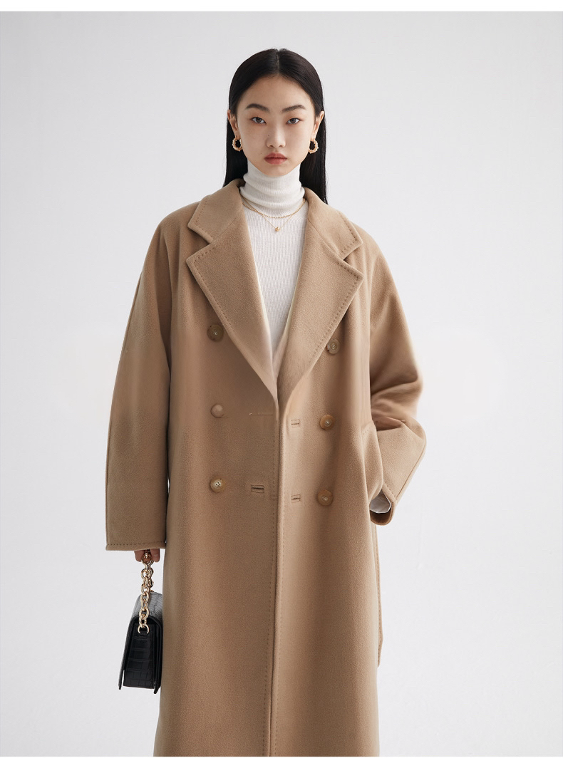 Suri Wool Long Coat #101801 Camel