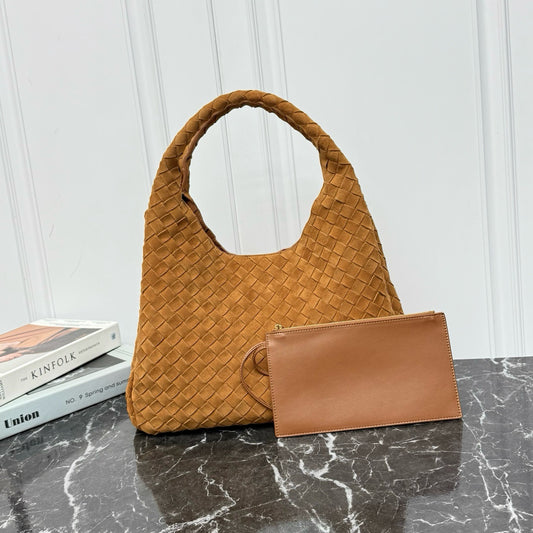 Large Campana Bag #2286-1 Suede Nocciola