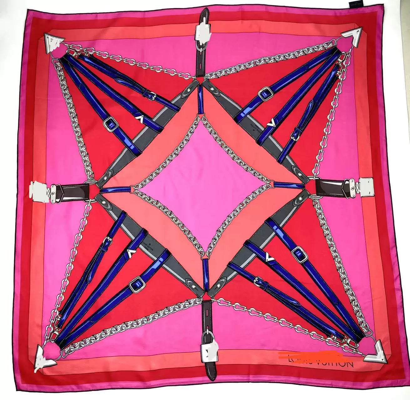 Pure-silk crêpe-de-Chine scarf 100 % mulberry silk 110cm Square Large Wrap Shawl