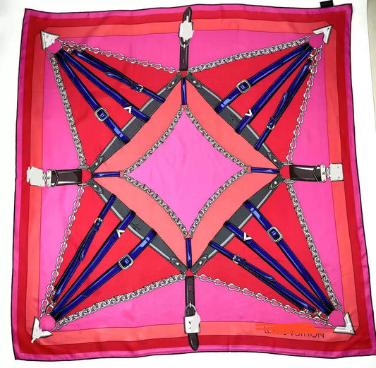 Pure-silk crêpe-de-Chine scarf 100 % mulberry silk 110cm Square Large Wrap Shawl
