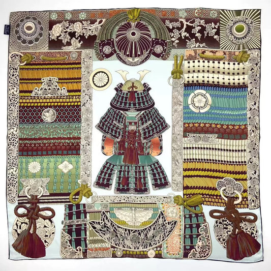 Reversible Double-Sided 100% Mulberry Silk Twill Scarf 18 momme 90cm Squre