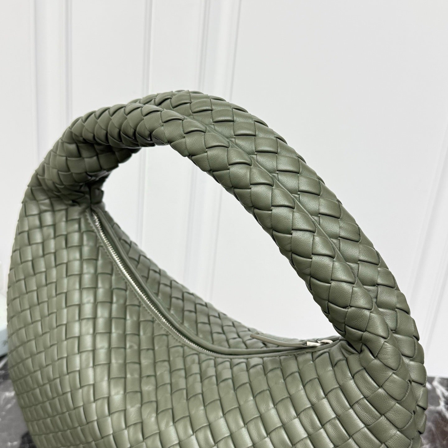 Large Veneta Shoulder Bag #2291 Pickle
