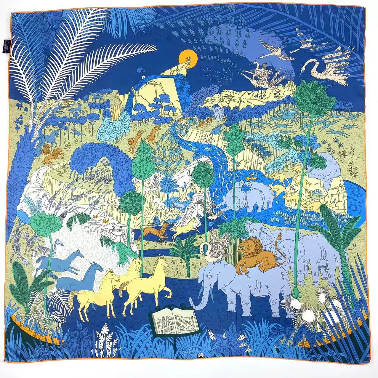 Reversible Double-Sided 100% Mulberry Silk Twill Scarf 18 momme 90cm Squre