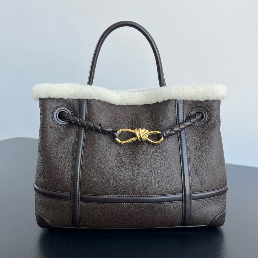 Medium Andiamo Bag #2261-1 Brown Double Face