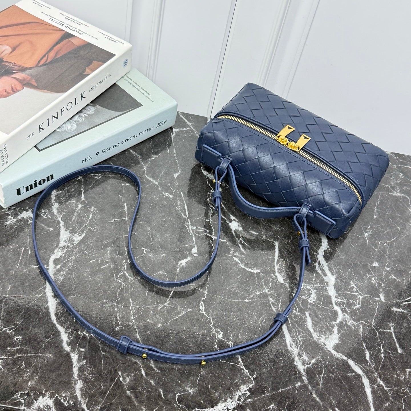 Vanity Crossbody Bag #2280 Navy