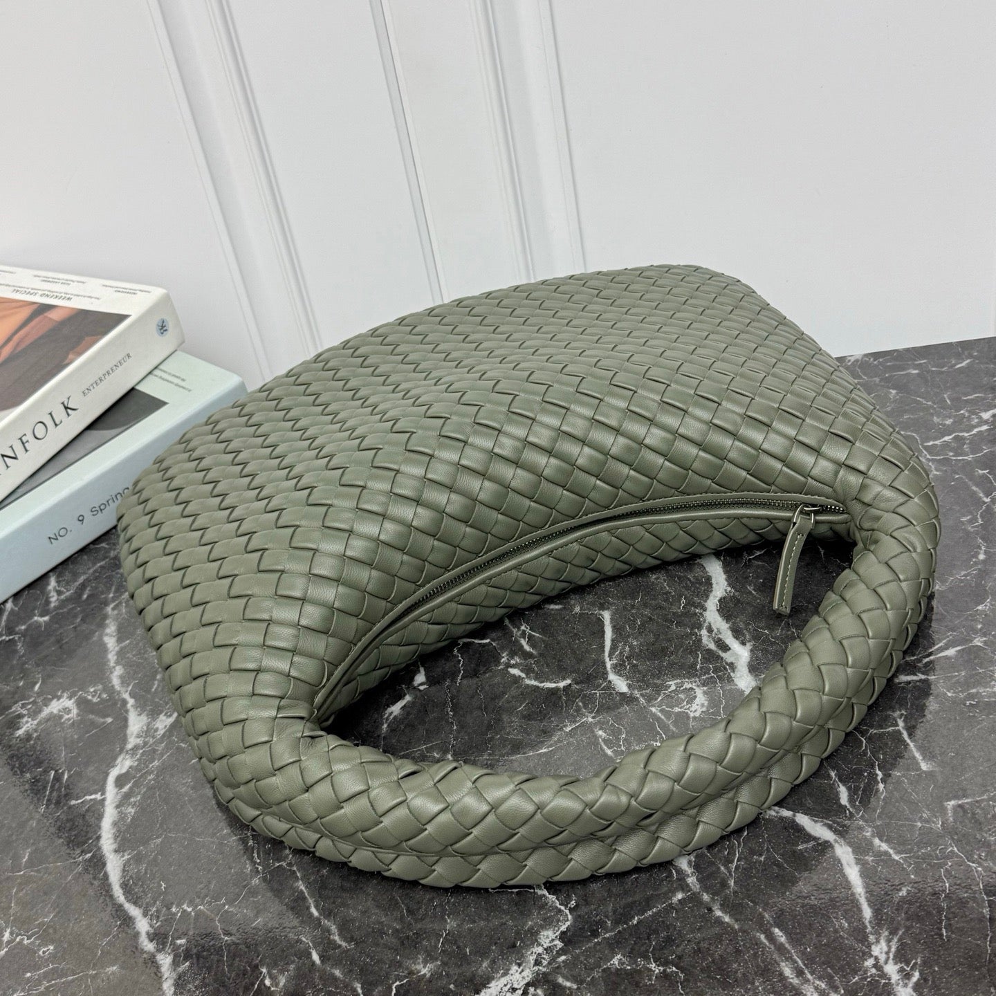 Large Veneta Shoulder Bag #2291 Pickle