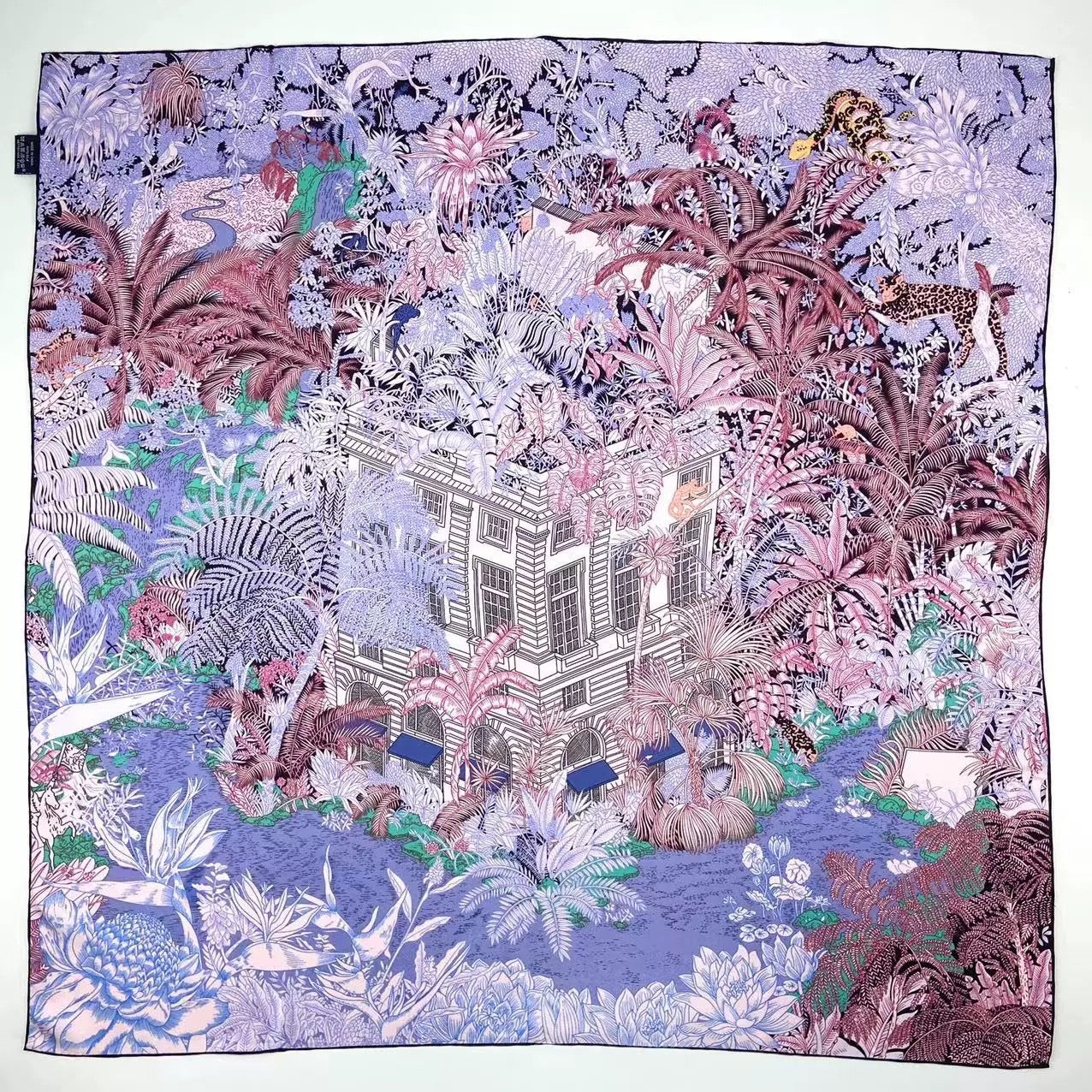 Reversible Double-Sided 100% Mulberry Silk Twill Scarf 18 momme 90cm Squre