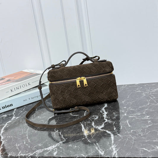 Vanity Crossbody Bag #2280 Chocolate Suede