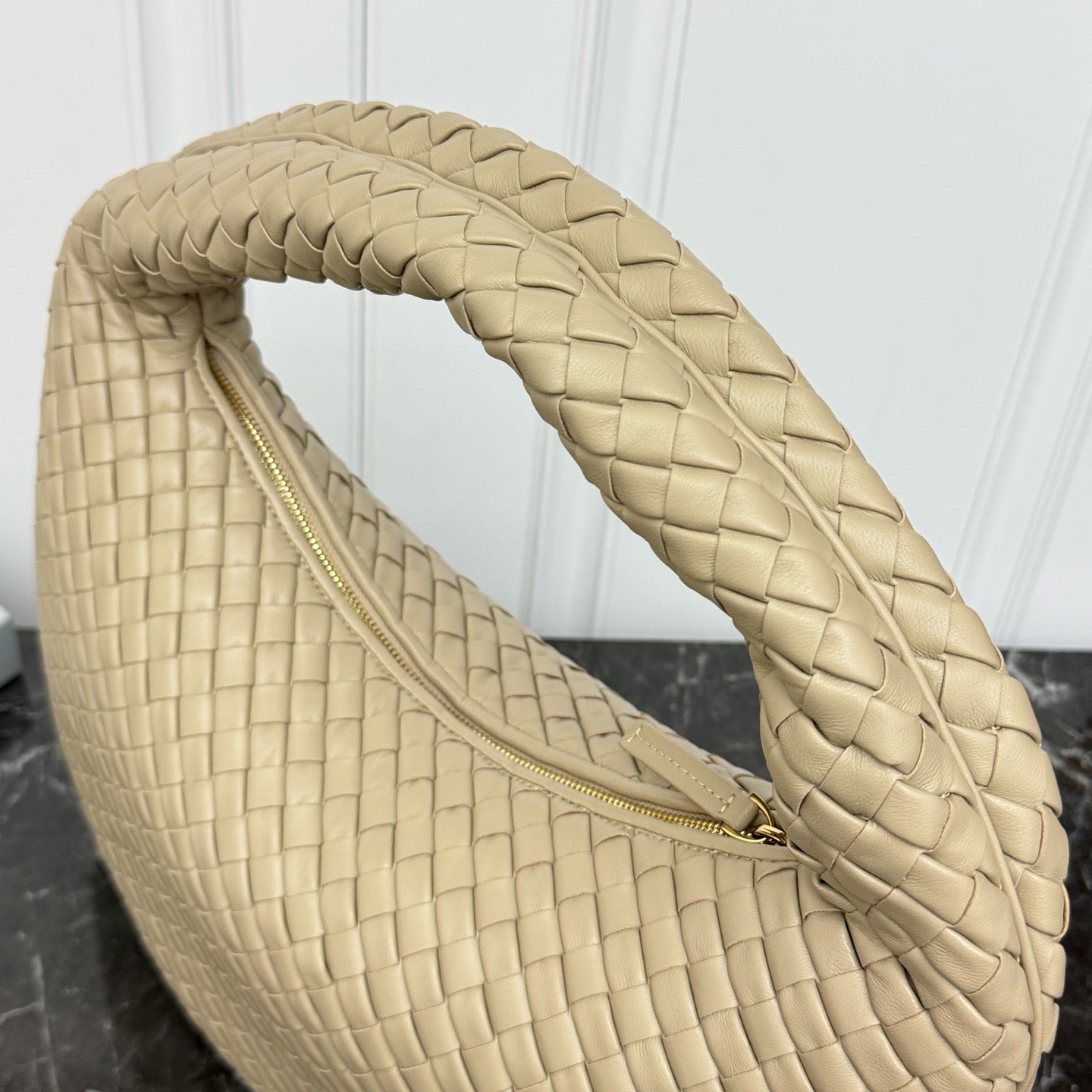 Large Veneta Shoulder Bag #2291 Oat