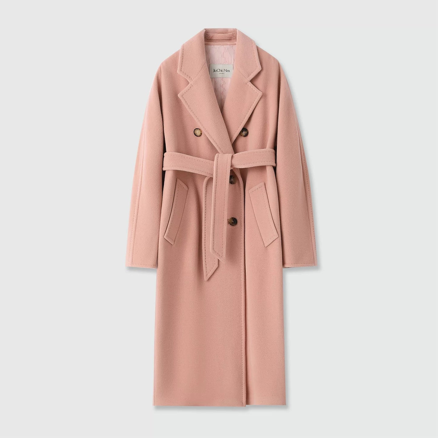 Suri Wool Long Coat #101801 Cherry Blossom