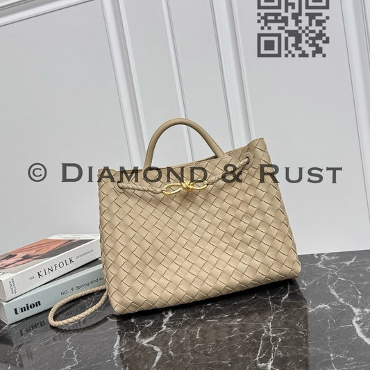Medium Andiamo Bag #2261-1 Ecru