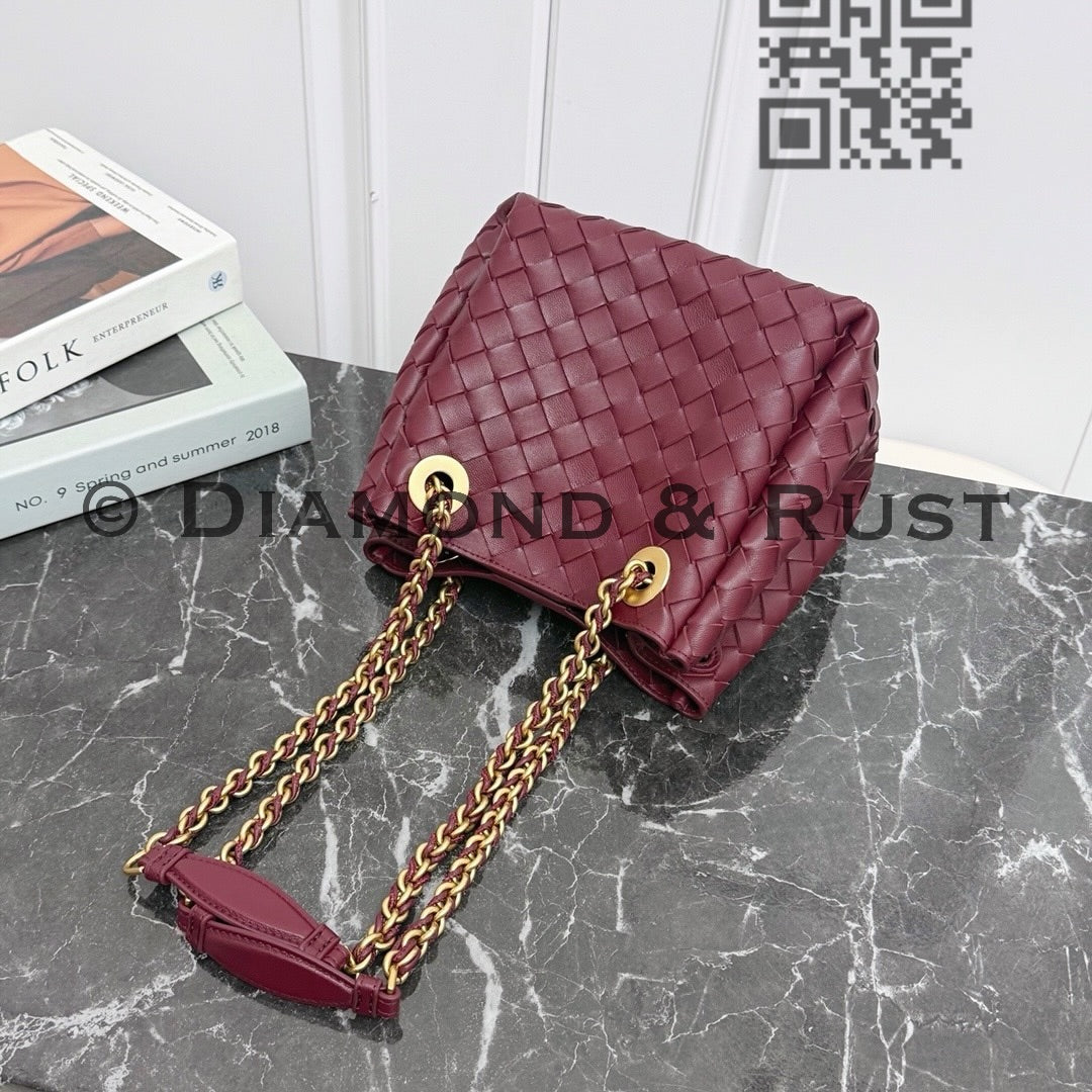 Small Parachute Chain Bag #2279 Wine