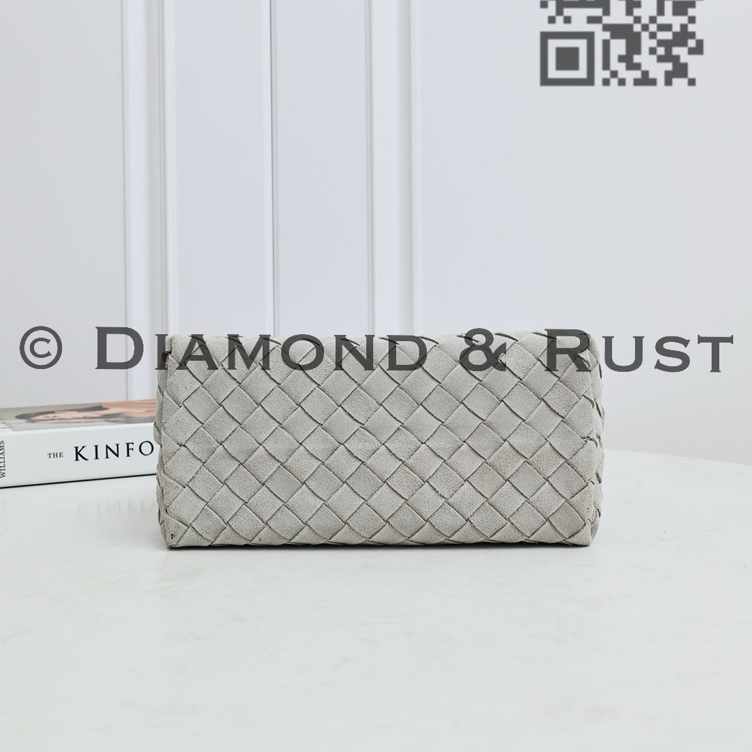 Small Andiamo Bag #2261 Suede Silver Gray