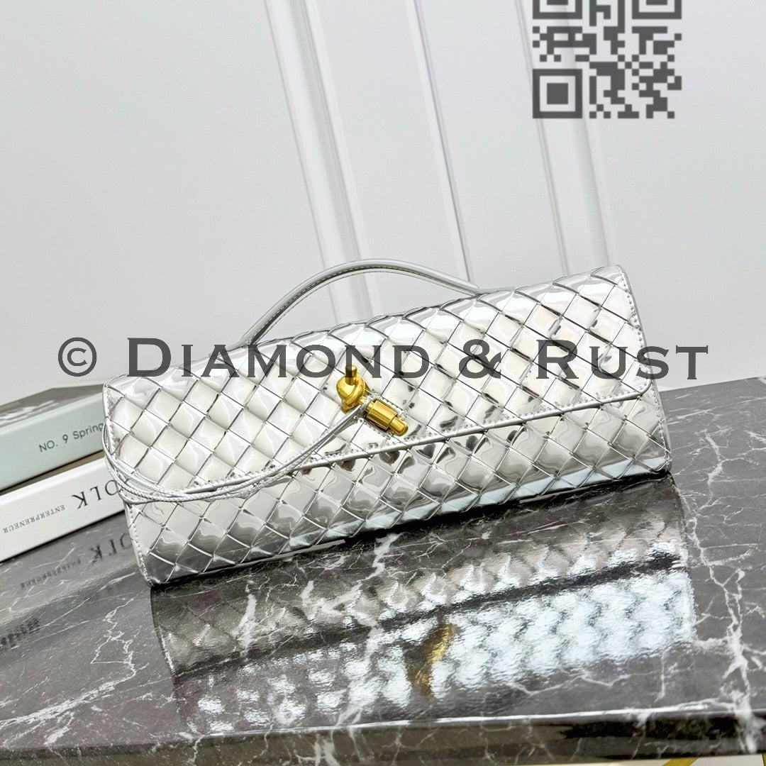 Long Clutch Andiamo Bag #2274 Silver