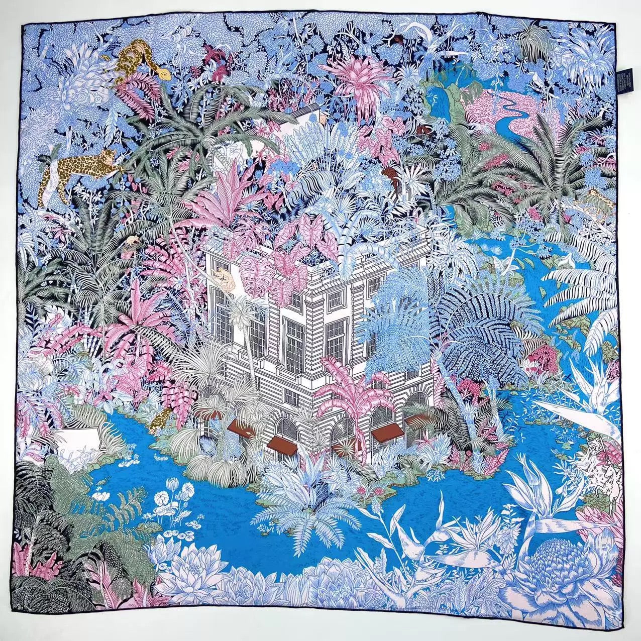 Reversible Double-Sided 100% Mulberry Silk Twill Scarf 18 momme 90cm Squre