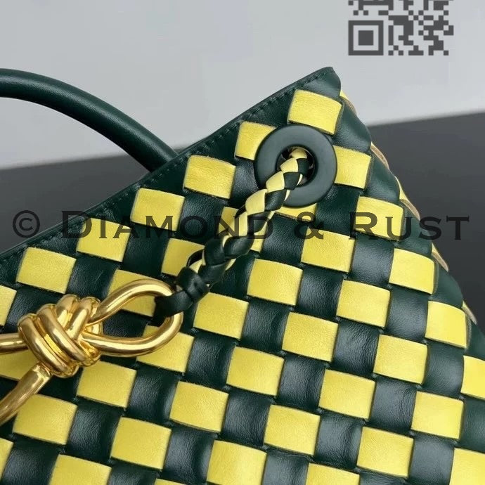 Small Andiamo Bag #2261 Two Tone Green/Yellow