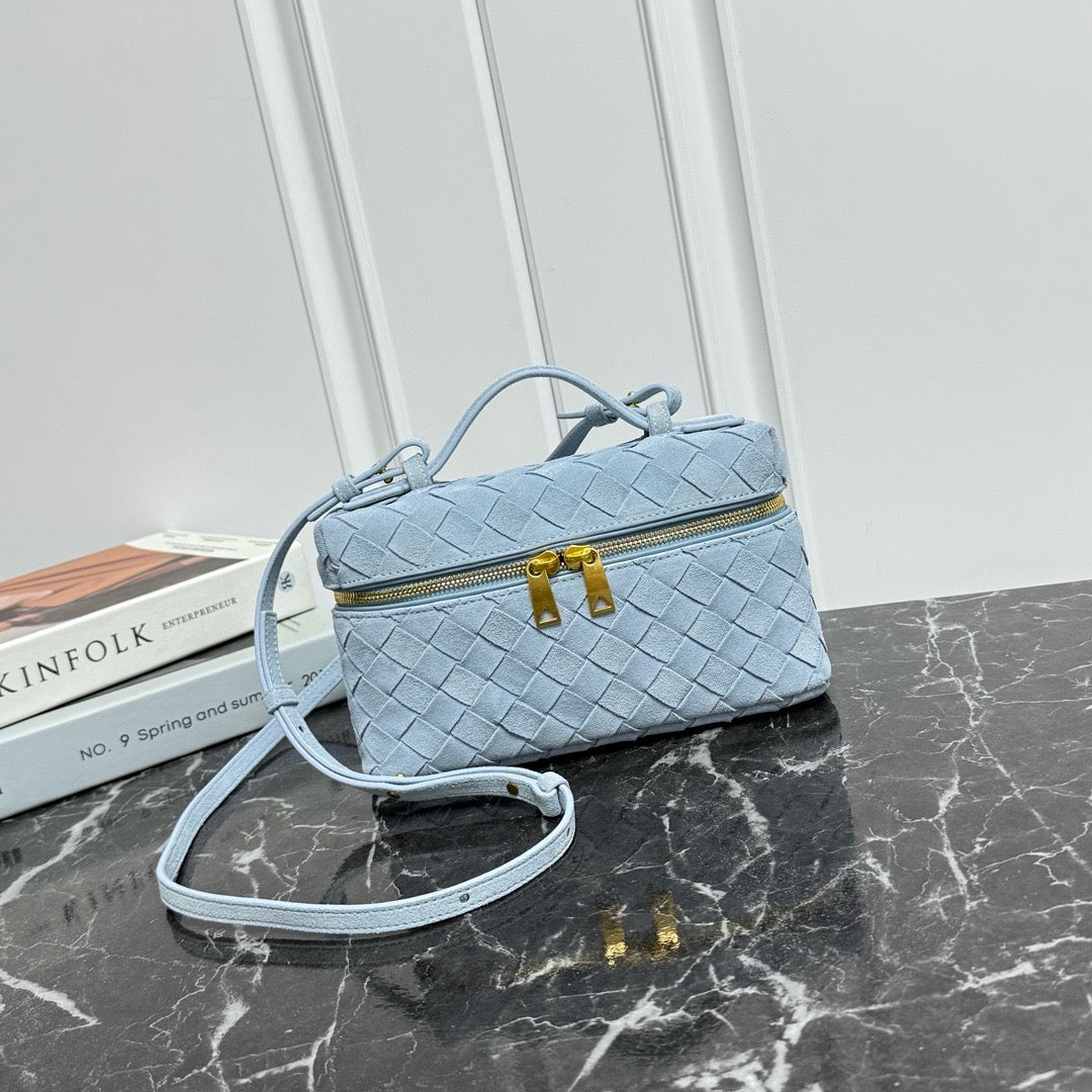 Vanity Crossbody Bag #2280 Icy Blue Suede