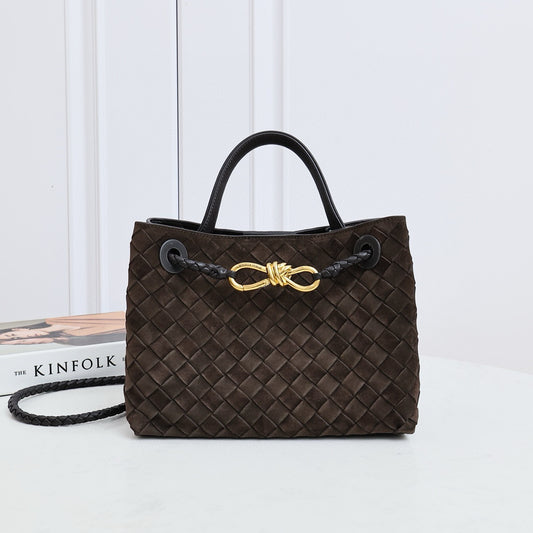 Small Andiamo Bag #2261 Suede Chocolate