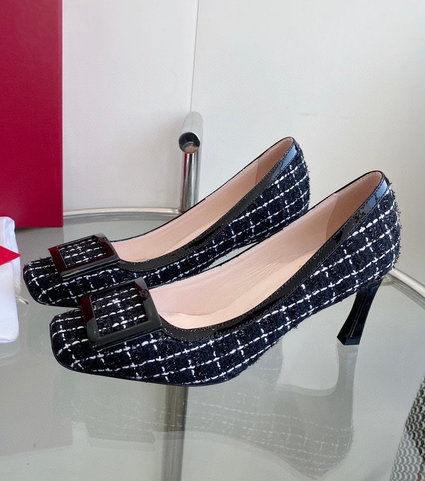 Pumps in tweed stiletto heel