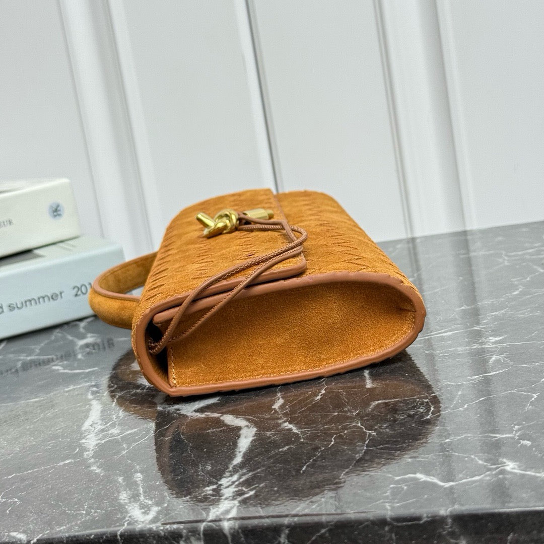 Long Clutch Andiamo Bag #2274 Ambra Suede