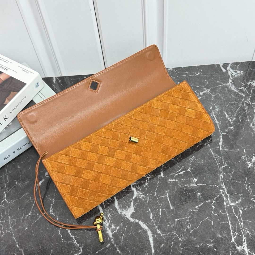Long Clutch Andiamo Bag #2274 Ambra Suede