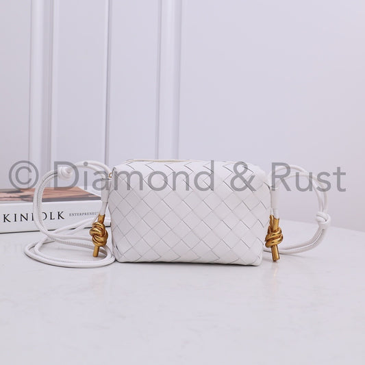 Mini Gold Knot Camera Bag #2263 White