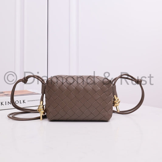 Mini Gold Knot Camera Bag #2263 Light Brown