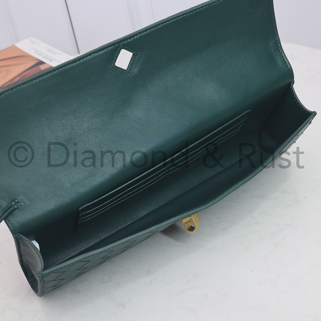 Long Clutch Andiamo Bag #2274 Emerald Green