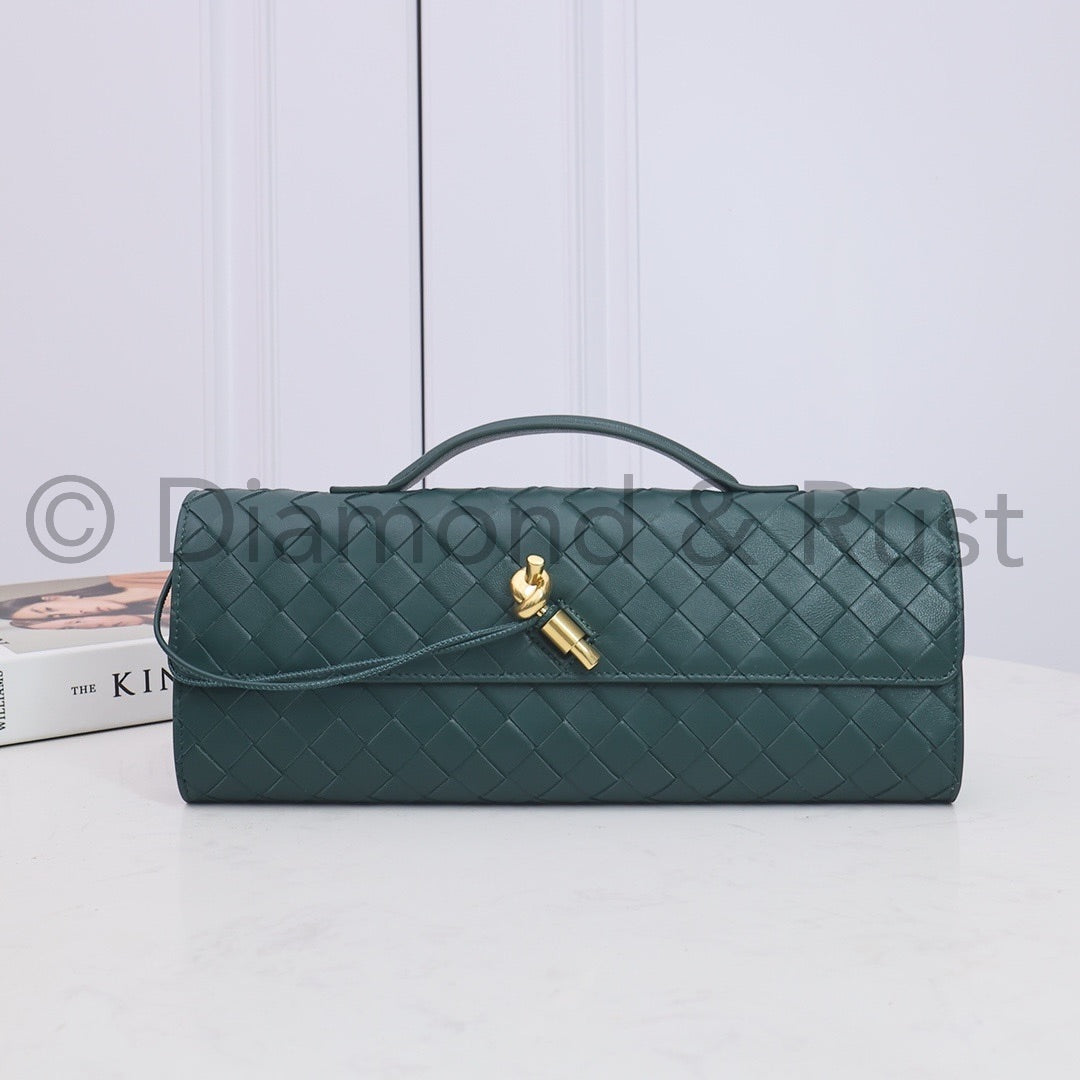 Long Clutch Andiamo Bag #2274 Emerald Green – DIAMOND&RUST