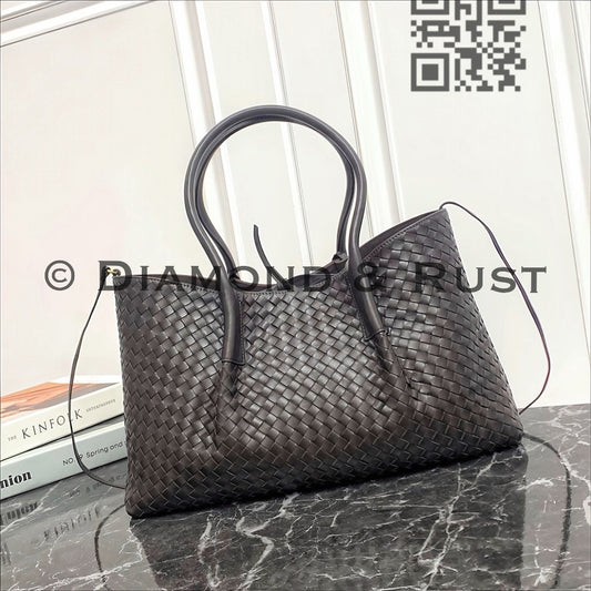 Large Pinacoteca Tote Bag #2281-1 Chocolate/ Fondant