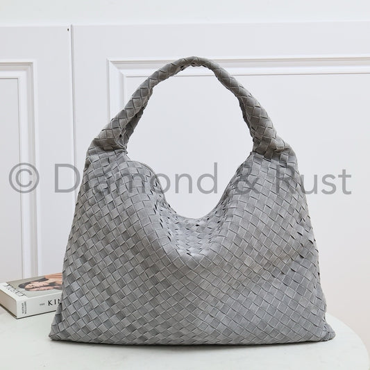 Large Hop Shoulder Bag #2269-1 Suede Gray