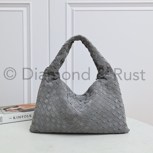 Small Hop Shoulder Bag #2269 Gray Suede