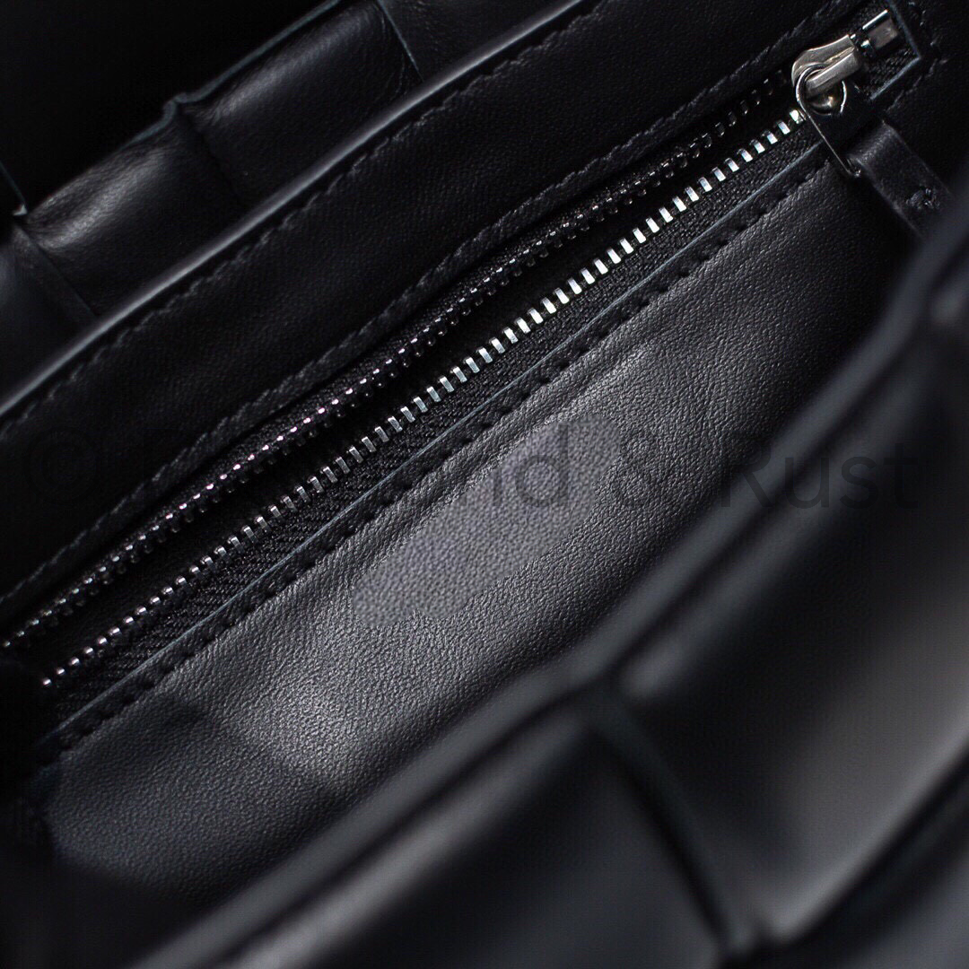 Padded Cassette Bag #6630A Black Silver Buckle