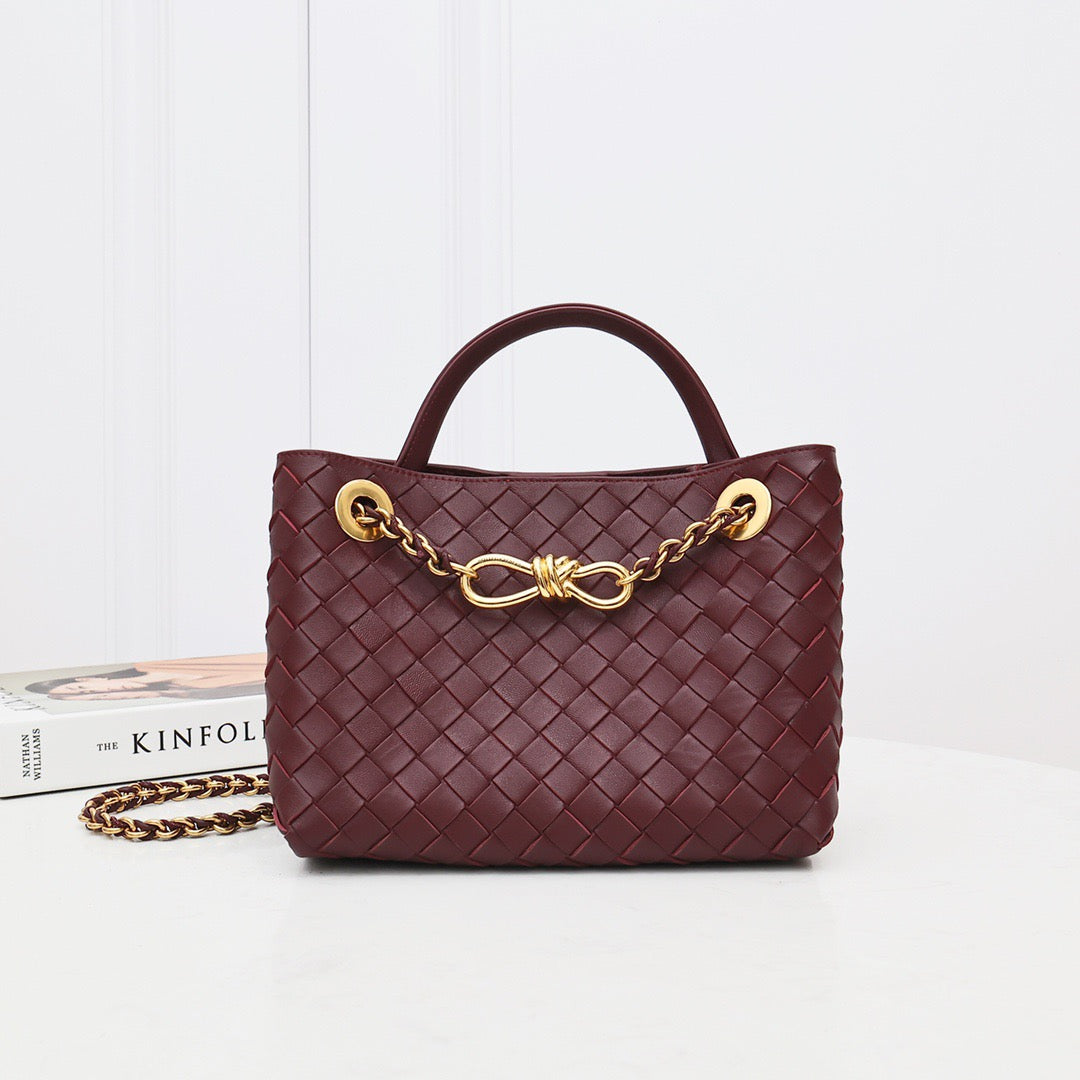 Small Chain Andiamo Bag #2276 Wine Red