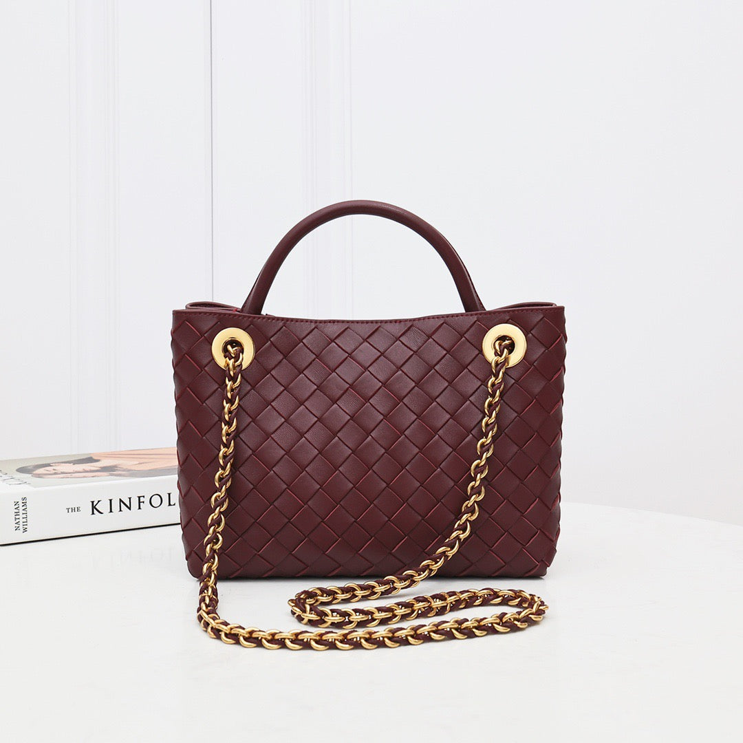 Small Chain Andiamo Bag #2276 Wine Red