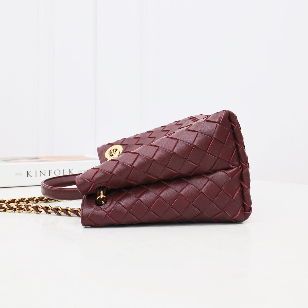 Small Chain Andiamo Bag #2276 Wine Red