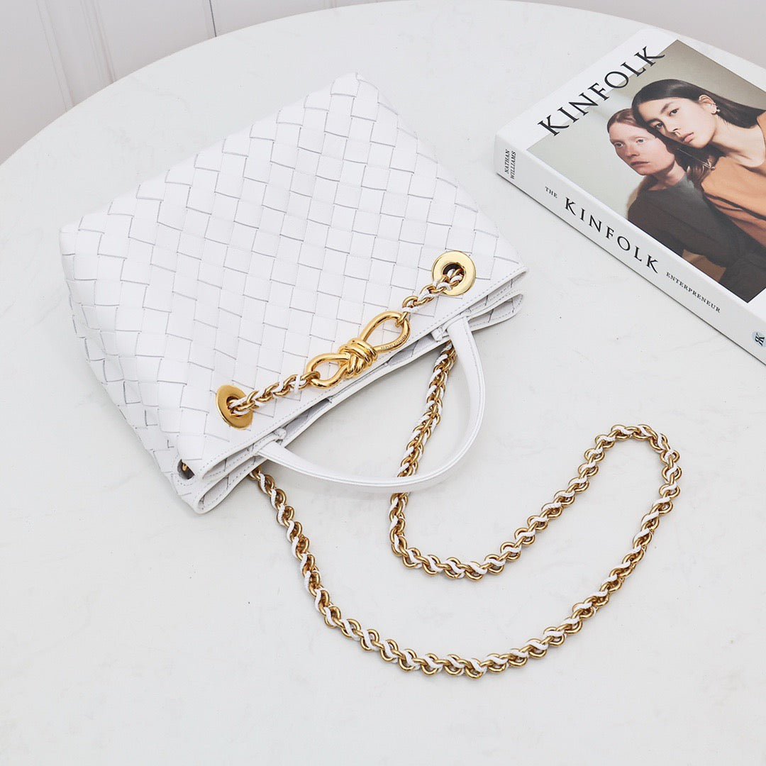 Small Chain Andiamo Bag #2276 White