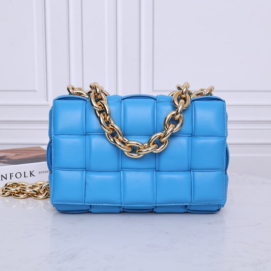 Padded Chain Cassette Bag #6631A Blue