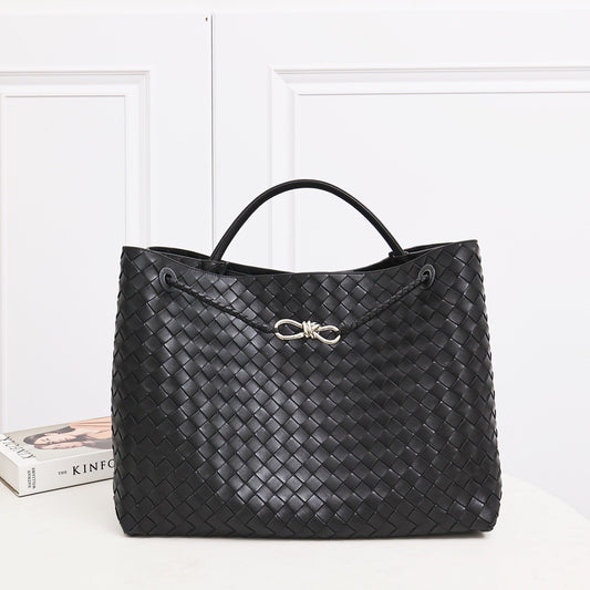 Large Andiamo Bag #2277 Black Silver
