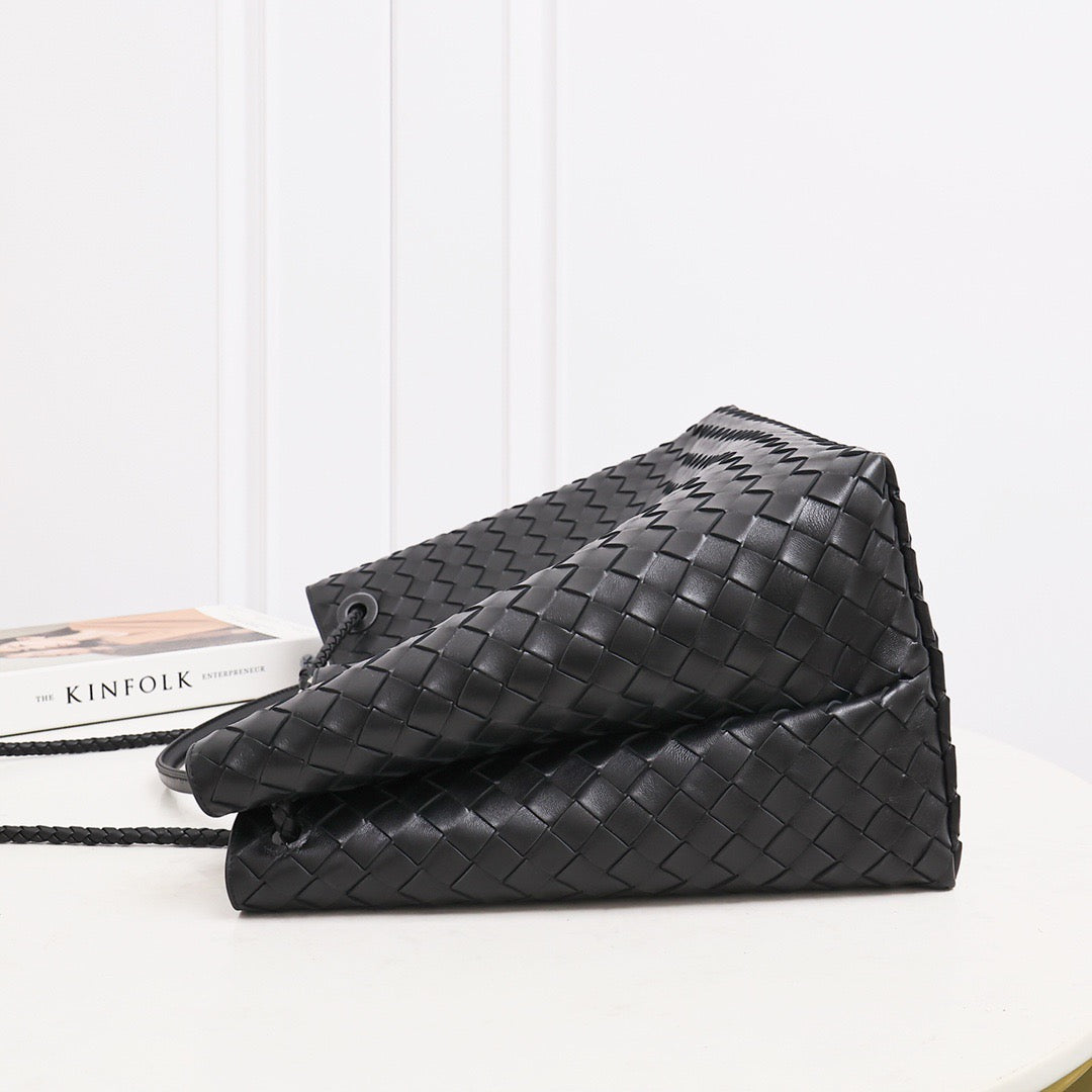 Large Andiamo Bag #2277 Black Silver