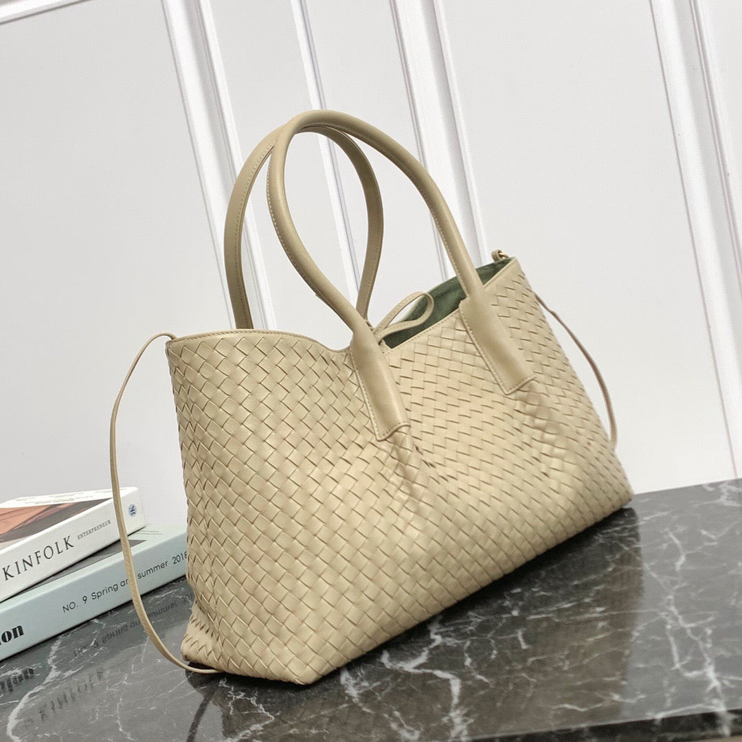 Large Pinacoteca Tote Bag #2281-1 Dual Color Oatmeal