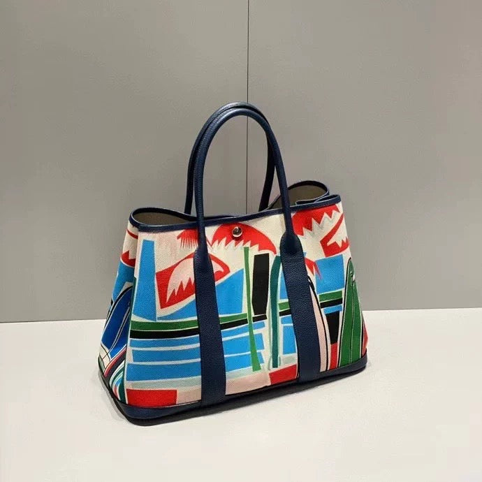 Garden Party Bag 36 Tote Bag Black Multi color