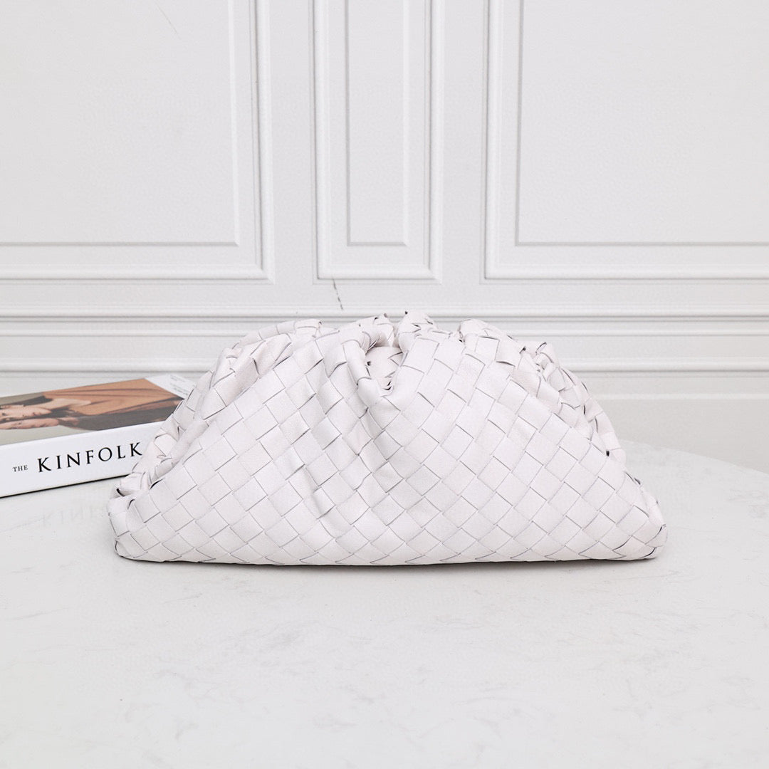 Large Pouch Clutch #9029 White