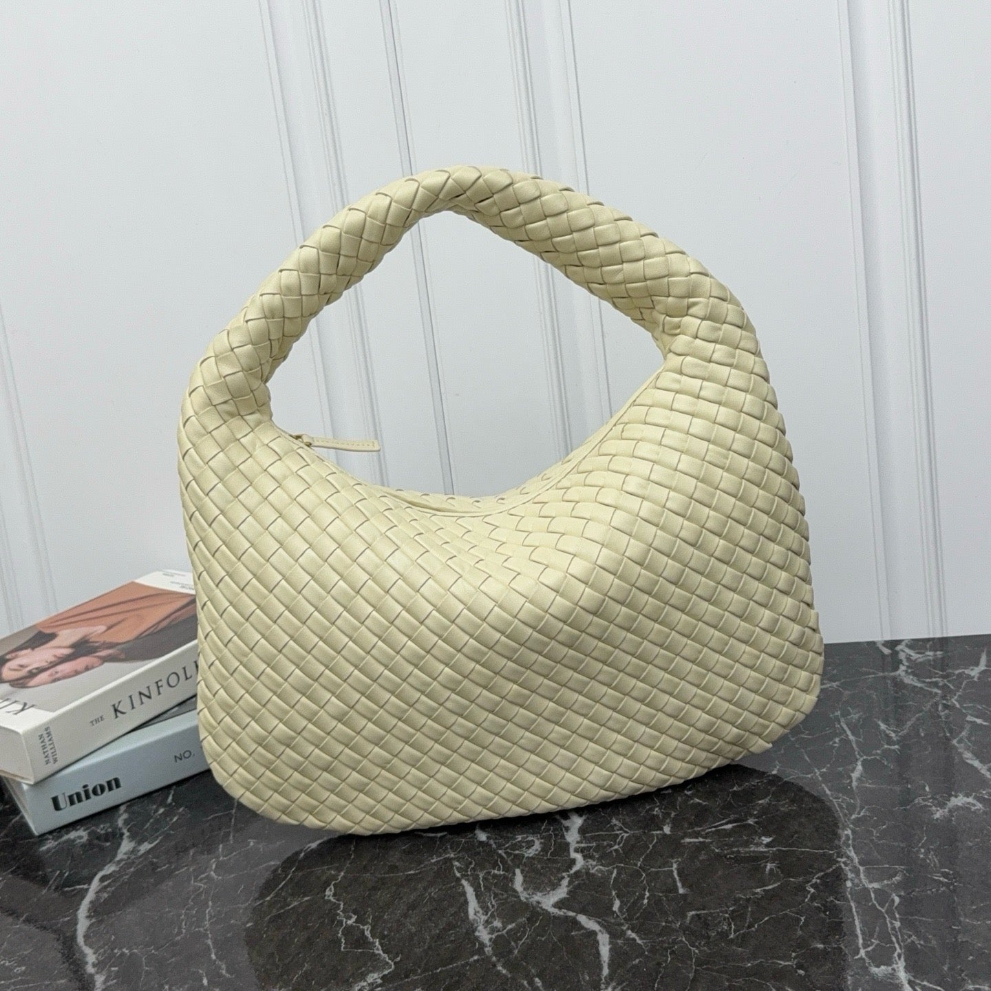 Large Veneta Shoulder Bag #2291 Sea Salt
