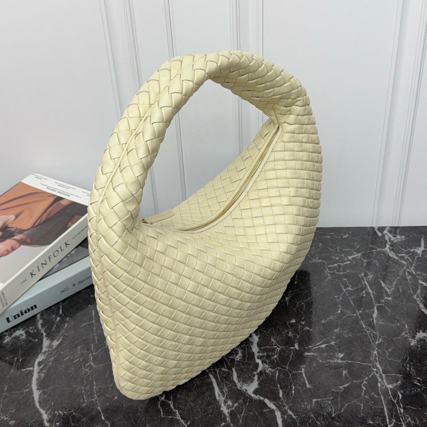 Large Veneta Shoulder Bag #2291 Sea Salt