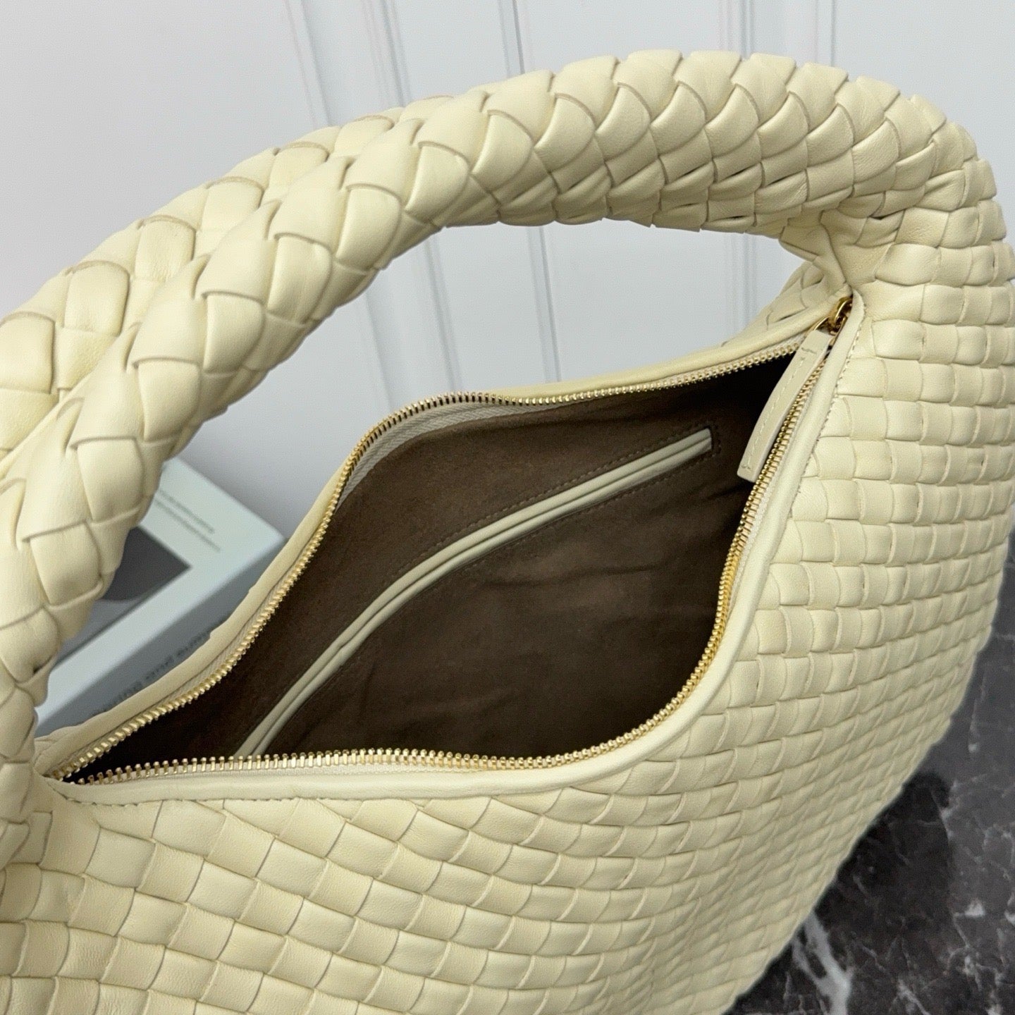 Large Veneta Shoulder Bag #2291 Sea Salt