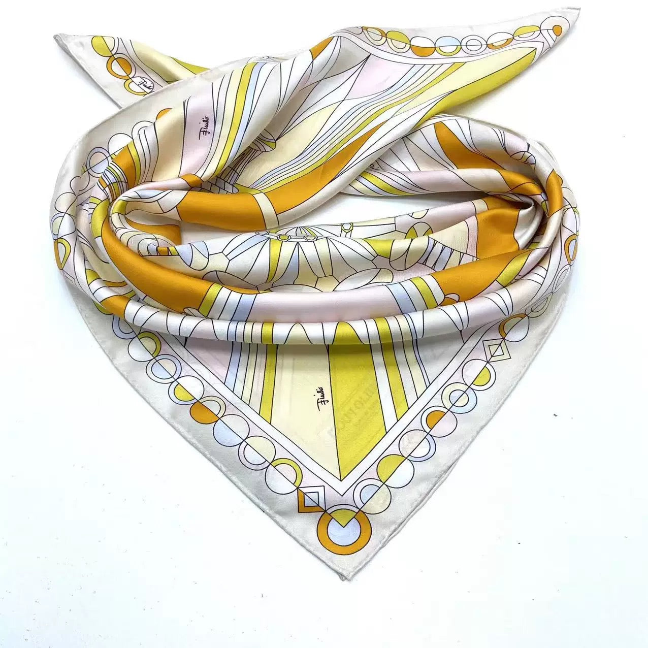 Pure Mulberry Silk Scarf – Lightweight 14 Momme Crepe, 90cm Square