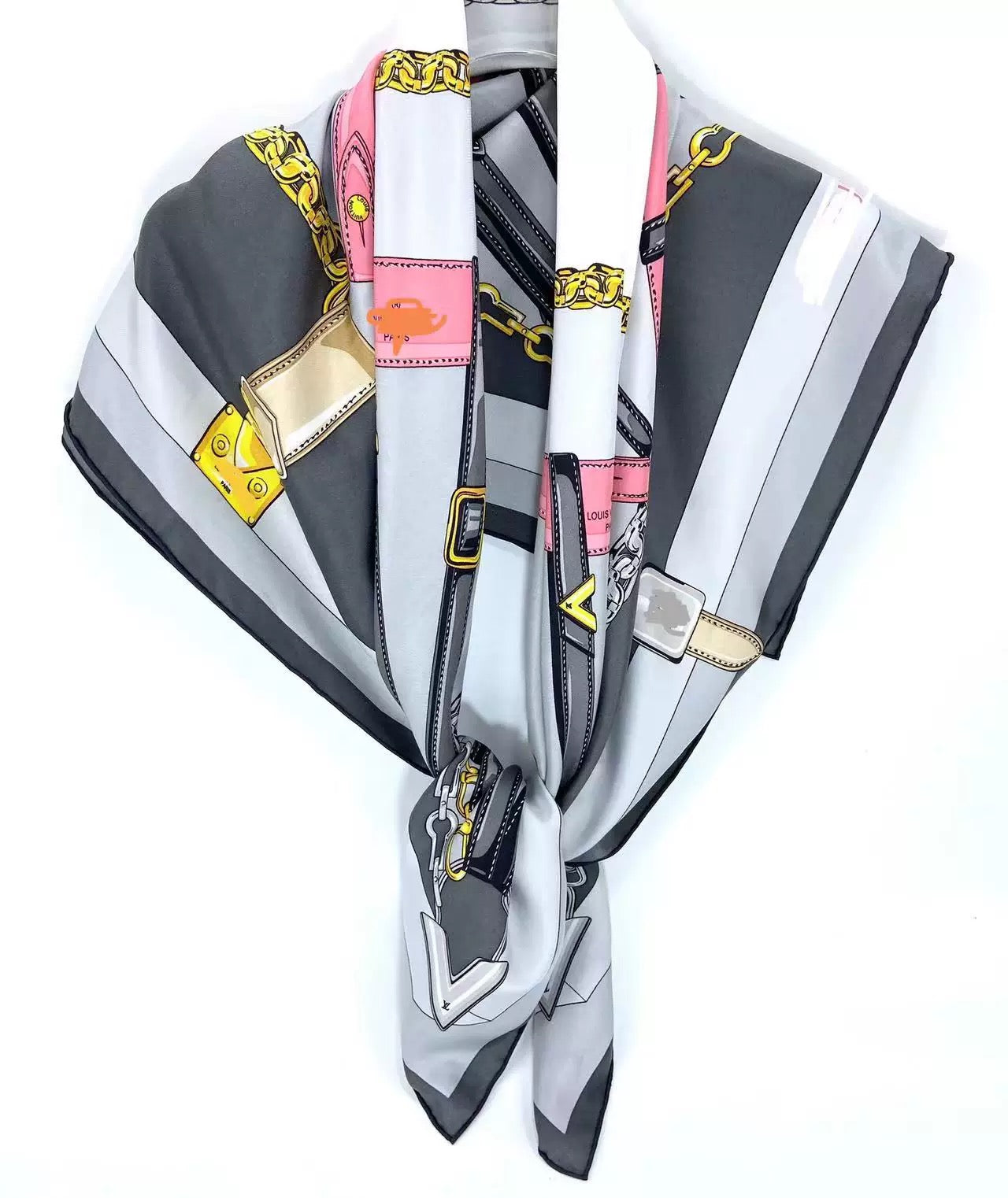Pure-silk crêpe-de-Chine scarf 100 % mulberry silk 110cm Square Large Wrap Shawl